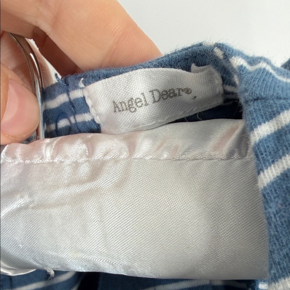 Angel Dear Navy and White Striped Kids Dress - 12 Months - Picture 2 of 5